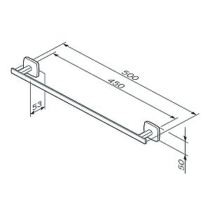 Полотенцедержатель AM.PM GEM A90346422 50 купить в интернет-магазине сантехники Sanbest