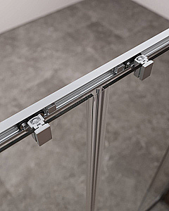 Душевой уголок Cezares MOLVENO 90х180 AH-2/1-180/90-C-Cr-IV стекло прозрачное/профиль хром купить в интернет-магазине Sanbest