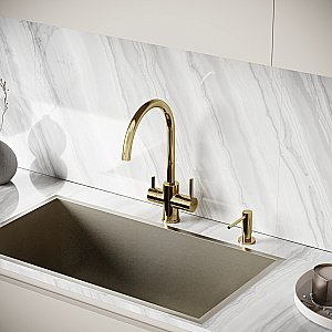 Смеситель для кухни Sancos Taper SC4012ZG полированное золото купить в интернет-магазине сантехники Sanbest