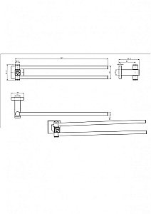 Полотенцедержатель CeramaLux Venezia 88614-1 хром купить в интернет-магазине сантехники Sanbest