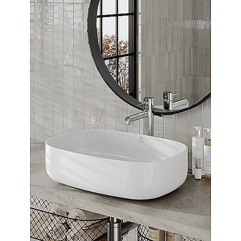 Раковина накладная Orange 54 B07-540W белая купить в интернет-магазине Sanbest