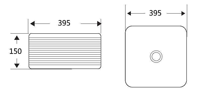 Раковина накладная Belbagno 39,5 BB1421 белая купить в интернет-магазине Sanbest