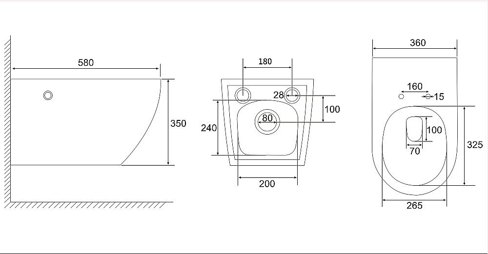 Унитаз подвесной Abber Bequem AC1126P белый, с крышкой микролифт купить в интернет-магазине Sanbest
