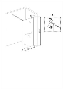 Душевое ограждение Niagara Nova NG-661-90 90х195 купить в интернет-магазине Sanbest