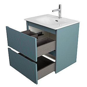 Тумба с раковиной BelBagno UNO-MINI 50 голубая матовая для ванной в интернет-магазине Sanbest