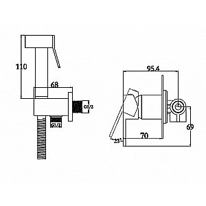 Гигиенический душ Kaiser Sonat 34377 хром купить в интернет-магазине сантехники Sanbest