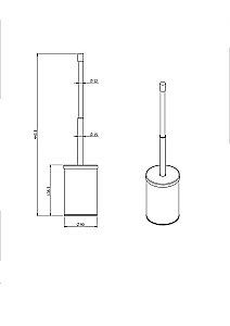 Ершик для туалета Langberger Accessories 70171 купить в интернет-магазине сантехники Sanbest