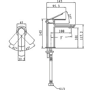Смеситель для раковины Kaiser Saga 53011 купить в интернет-магазине сантехники Sanbest