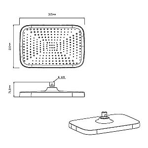 Душевая система Vincea VSFW-433T1BG брашированное золото купить в интернет-магазине сантехники Sanbest