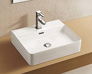 Раковина накладная Azario 50 AZ2173s белая купить в интернет-магазине Sanbest