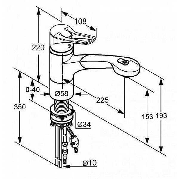 Смеситель для кухни Kludi MX 399410562 купить в интернет-магазине сантехники Sanbest