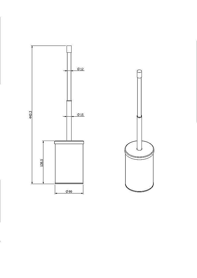 Ершик для туалета Langberger Accessories 70171 купить в интернет-магазине сантехники Sanbest