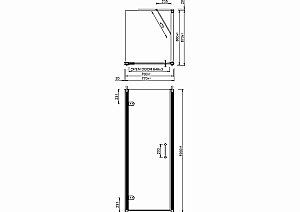 Душевой уголок Burlington C20/C14 80x90 стекло прозрачное/профиль хром купить в интернет-магазине Sanbest