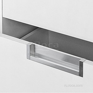 Тумба с раковиной Roca Etna 857301806 80 белый глянец для ванной в интернет-магазине Sanbest