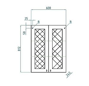 Шкаф подвесной  Style Line Канна 60 для ванной в интернет-магазине сантехники Sanbest