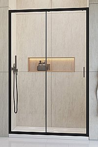 Душевая дверь Radaway Alienta Black DWJ 140 10260140-54-01 стекло прозрачное/профиль черный матовый купить в интернет-магазине Sanbest