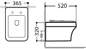 Унитаз подвесной Aquanet Elegant Rimless Elegant W LX-1163 Soft Close с крышкой микролифт, безободковый купить в интернет-магазине Sanbest