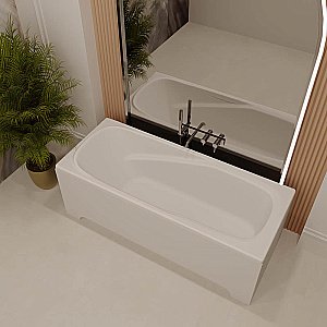 Ванна из искусственного камня Veconi Fresca FRS17070M 170х70 белая матовая купить в интернет-магазине Sanbest