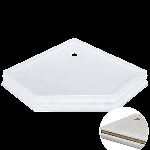 Душевой поддон Migliore DIADEMA 24584 105х105 белый, декор бронза купить в интернет-магазине Sanbest