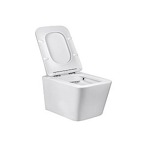 Унитаз подвесной Vincea Q-Line VT1-12 безободковый, с крышкой микролифт, белый купить в интернет-магазине Sanbest