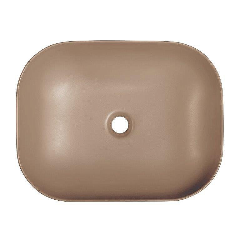 Раковина накладная BelBagno 50 BB1302-H316 бежевая матовая купить в интернет-магазине Sanbest