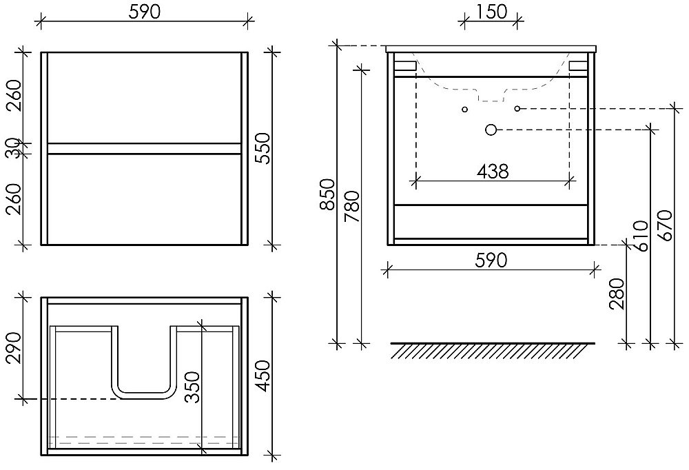 Тумба с раковиной Sancos Urban UR60EG дуб галифакс для ванной в интернет-магазине Sanbest