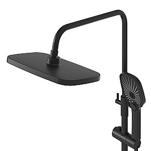 Душевая система Grossman Pragma 500.K35.03.210 черный матовый купить в интернет-магазине сантехники Sanbest