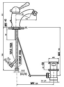 Смеситель для биде RAV-Slezak LABE L045.5SM купить в интернет-магазине сантехники Sanbest