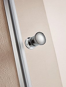 Душевая дверь Cezares ECO-B-1-60-P-Cr стекло текстурное/профиль хром купить в интернет-магазине Sanbest