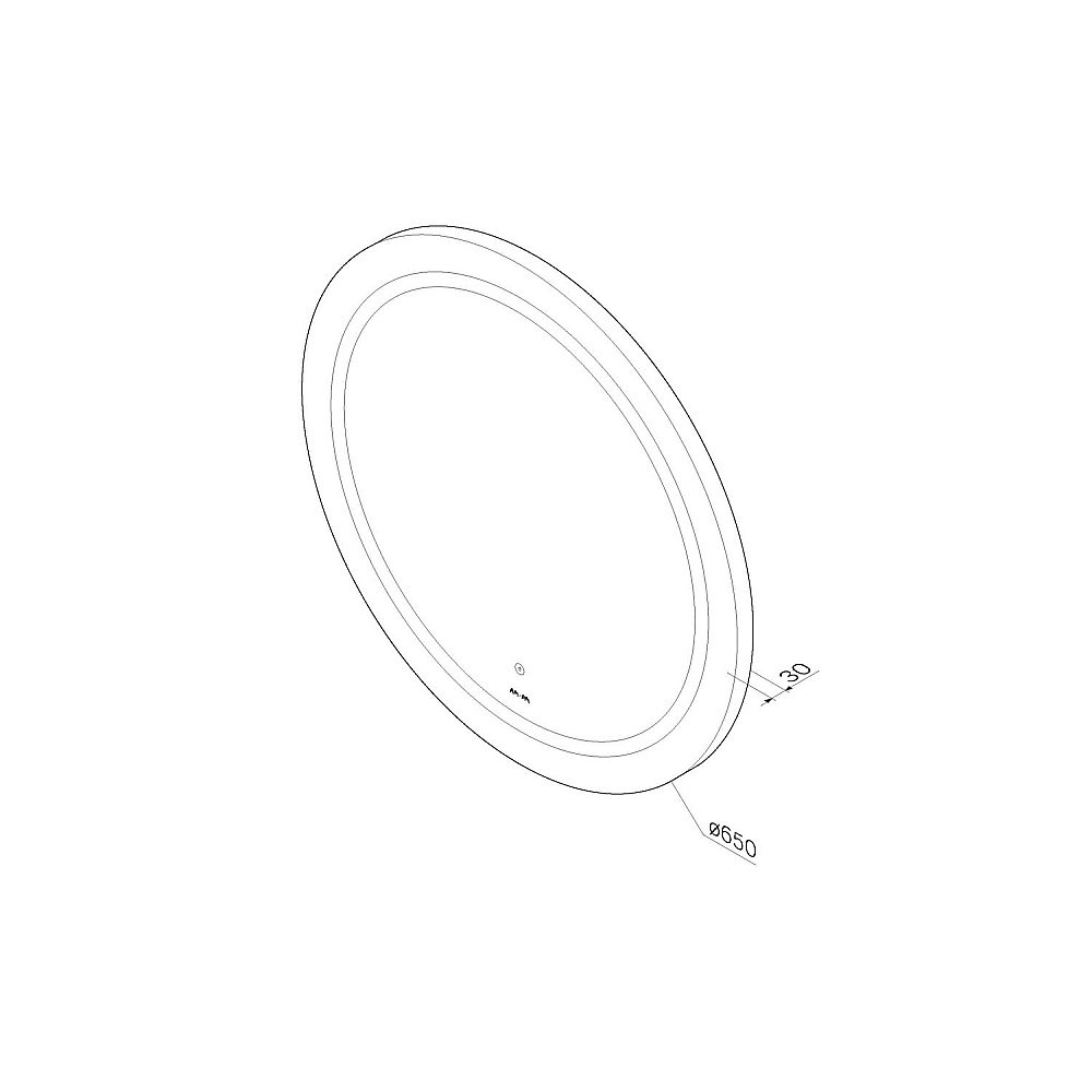 Зеркало AM.PM X-JOY M85AMOX0651WG 65 в ванную от интернет-магазине сантехники Sanbest