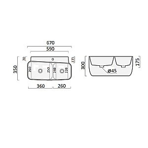 Раковина CeramaLux A1009 белая купить в интернет-магазине Sanbest
