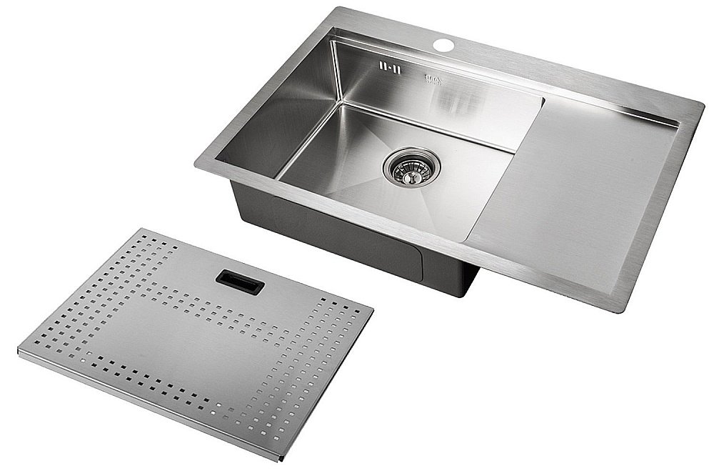 Мойка кухонная Zorg Master ZM N-7852-L Сталь купить в интернет-магазине сантехники Sanbest