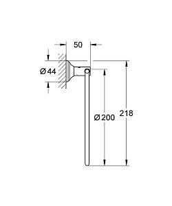 Полотенцедержатель Grohe Essentials Authentic 40655001 купить в интернет-магазине сантехники Sanbest