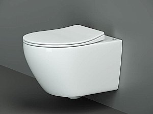 Унитаз подвесной Ceramica Nova PEARL CN8001 безободковый, с крышкой микролифт купить в интернет-магазине Sanbest