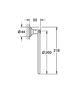 Полотенцедержатель Grohe Essentials Authentic 40655001 купить в интернет-магазине сантехники Sanbest