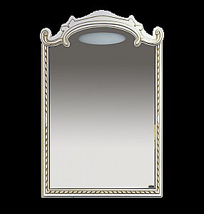 Зеркало Misty Элис 80x123 белая.патина/стекло в ванную от интернет-магазине сантехники Sanbest