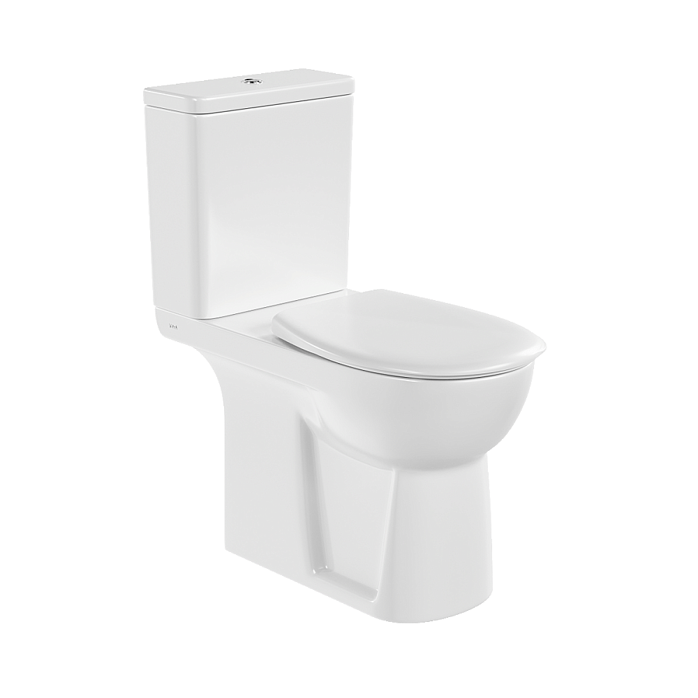 Унитаз-компакт VitrA Conforma 9899B003-7200 с бачком, с сиденьем без микролифта, белый купить в интернет-магазине Sanbest