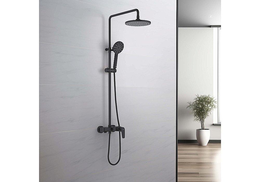 Душевая система Aquatek БЕТТА AQ2140MB черная матовая купить в интернет-магазине сантехники Sanbest