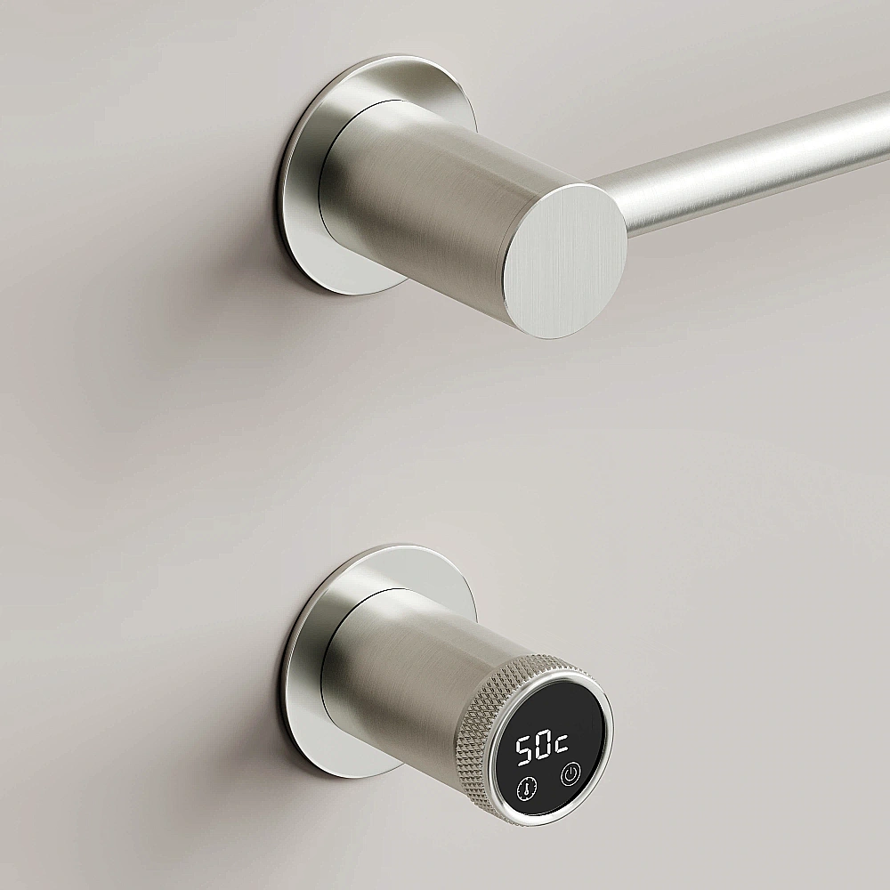 Полотенцесушитель электрический Sancos Linea SC14001BN брашированный никель купить в интернет-магазине сантехники Sanbest