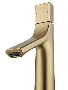 Смеситель для раковины высокий WONZON & WOGHAND The ONE, Брашированное золото (WW-H1011-BG) купить в интернет-магазине сантехники Sanbest