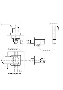 Гигиенический душ Rav-Slezak YUKON YU142 хром купить в интернет-магазине сантехники Sanbest