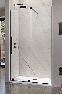 Душевая дверь Radaway Furo Black DWJ 130 стекло прозраное/профиль черный матовый купить в интернет-магазине Sanbest