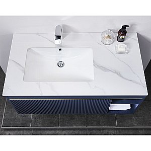 Тумба с раковиной Orans BC-1137-1000 синяя для ванной в интернет-магазине Sanbest