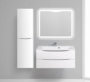 Шкаф BelBagno FLY-MARINO 1500 40 Bianco Lucido для ванной в интернет-магазине сантехники Sanbest