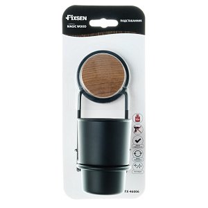 Стакан Fixsen Magic Wood FX-46006 черный/светлое дерево купить в интернет-магазине сантехники Sanbest