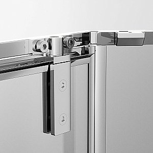 Душевой уголок Ambassador Ritz 112011102 90х90 стекло прозрачное/профиль хром купить в интернет-магазине Sanbest