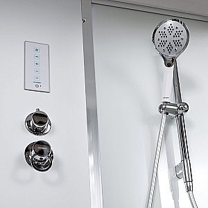 Душевая кабина DTO ЕМ4515 с гидромассажем и пультом 150х85 купить в интернет-магазине Sanbest