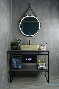 Раковина накладная Gid 48 Mnc606 54461 бежевый мрамор купить в интернет-магазине Sanbest