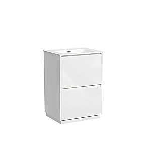 Тумба с раковиной Sancos Libra Floor 60 LB60FW белая для ванной в интернет-магазине Sanbest