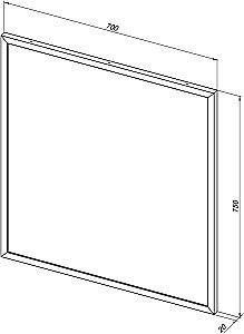 Зеркало Allen Brau Priority 70 1.31014.60 в ванную от интернет-магазине сантехники Sanbest